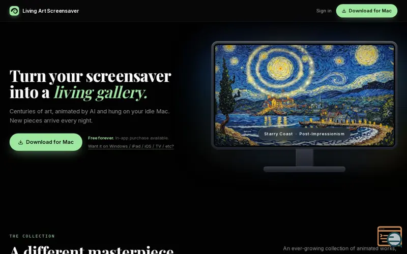 Screenshot of Living Art Screensaver