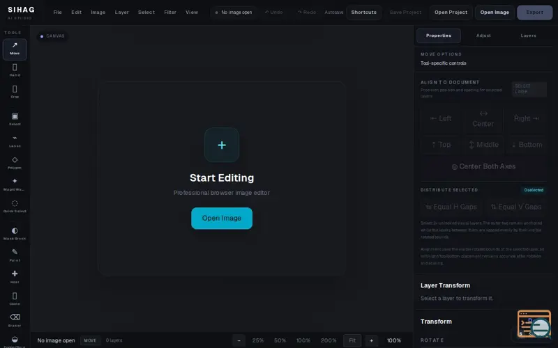 Screenshot of SIHAG AI STUDIO