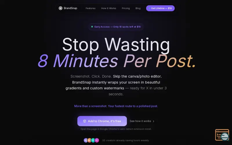 Screenshot of BrandSnap