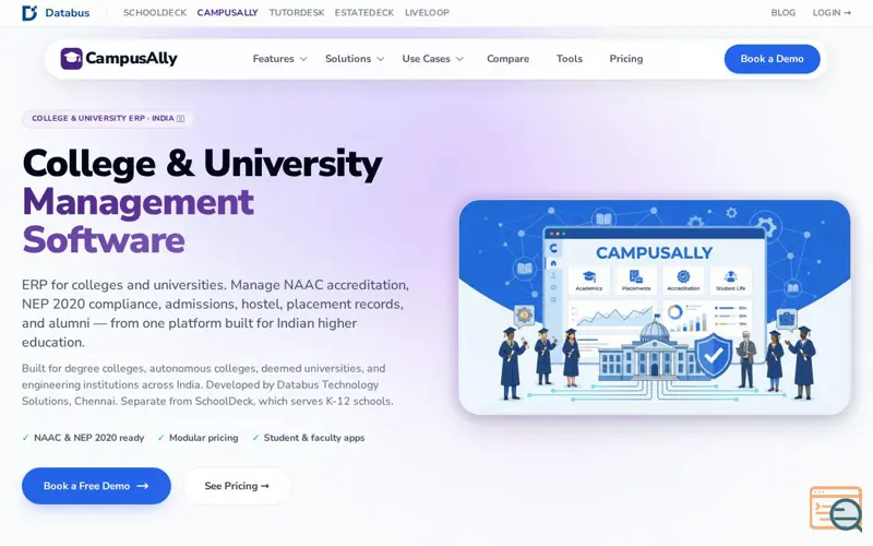 Screenshot of Campusally