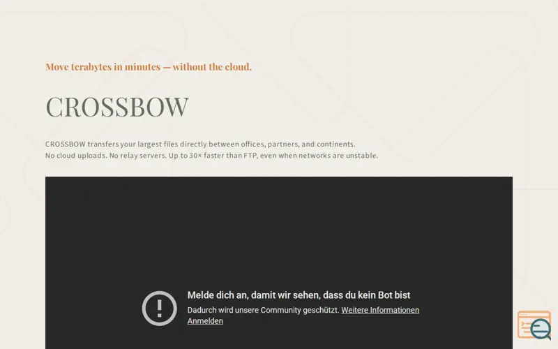 Screenshot of CROSSBOW | Secure UDP File Transfer