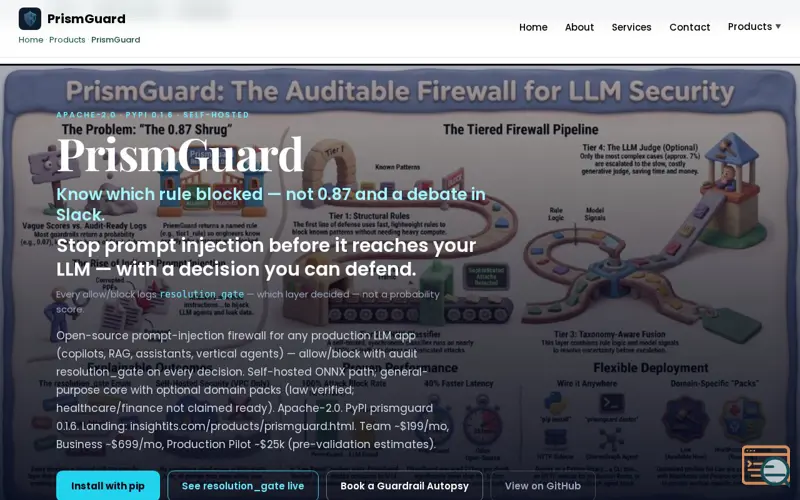 Screenshot of Insight IT Solutions PrismGuard 