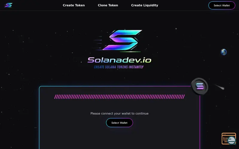 Screenshot of SolanaDev.io