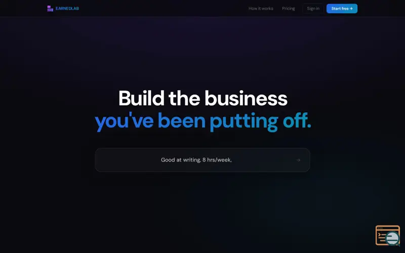 Screenshot of EarnedLab