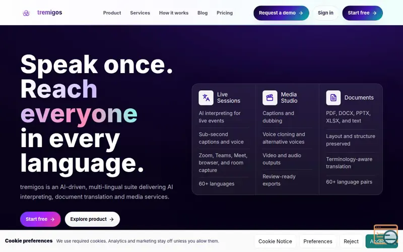 Screenshot of Tremigos