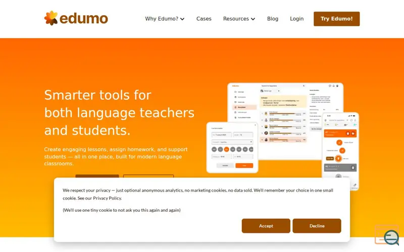 Screenshot of Edumo