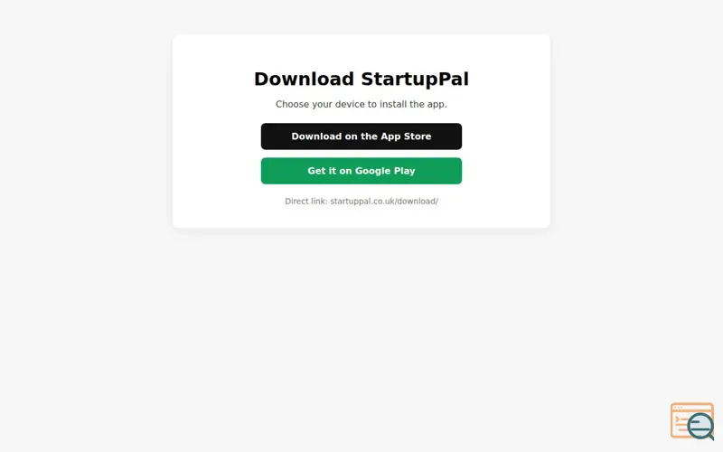 Screenshot of StartupPal