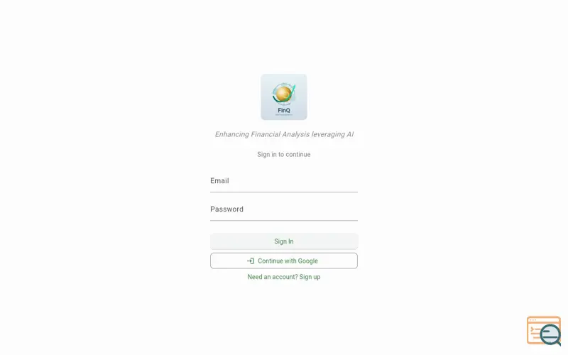 Screenshot of FinQ Nexus