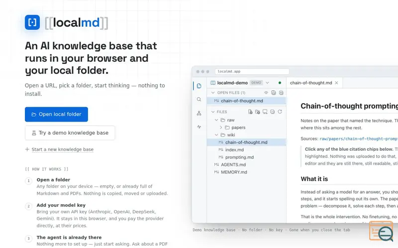 Screenshot of localmd