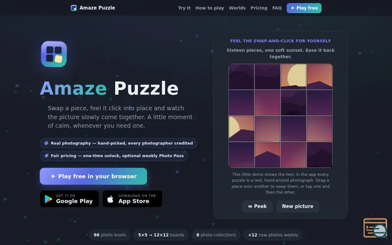 Screenshot of Amaze Puzzle