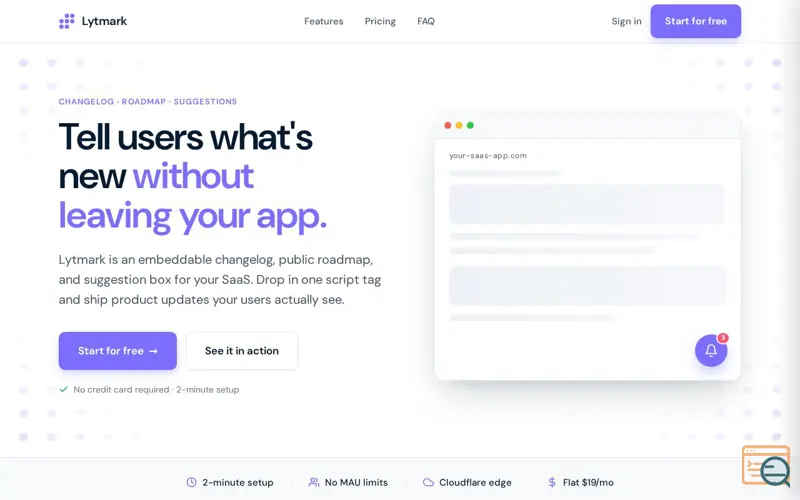 Screenshot of Lytmark 