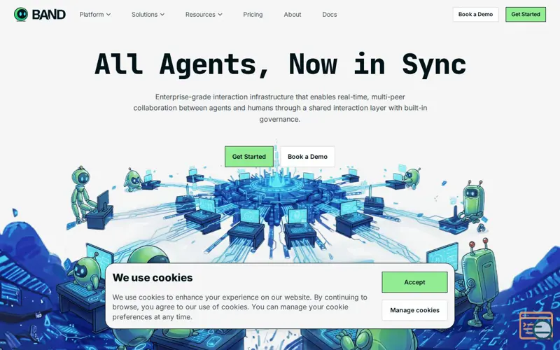 Screenshot of BAND