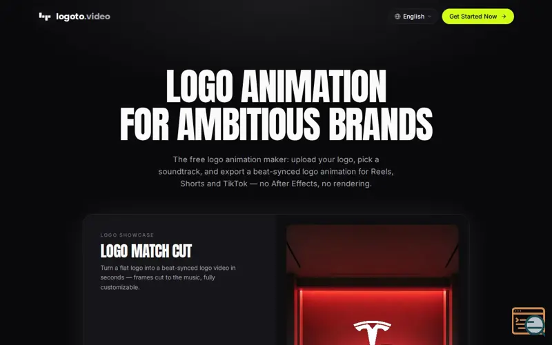 Screenshot of logoto.video