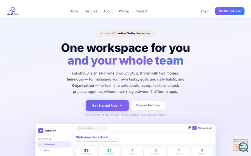 Screenshot of Laksh360