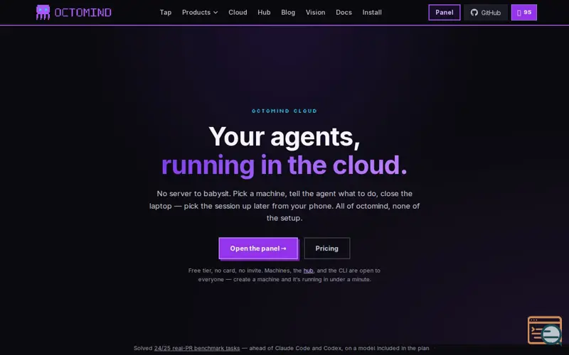 Screenshot of Octomind Cloud + Hub