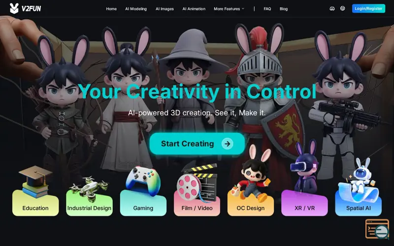 Screenshot of V2Fun