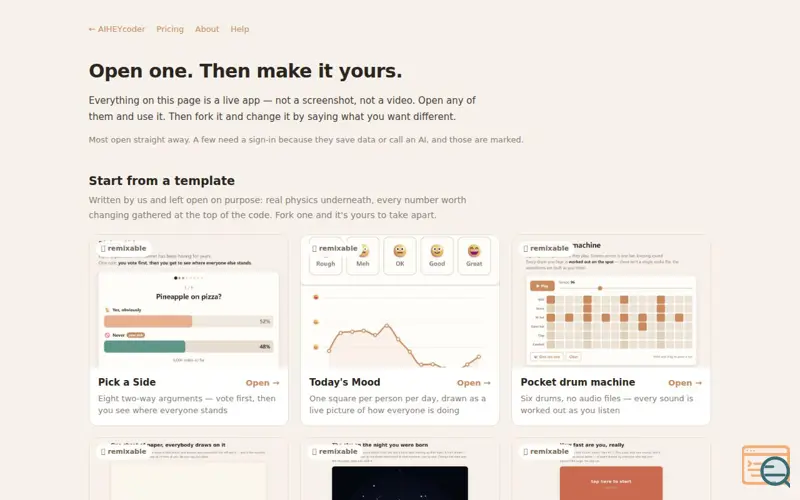 Screenshot of Free Web Apps