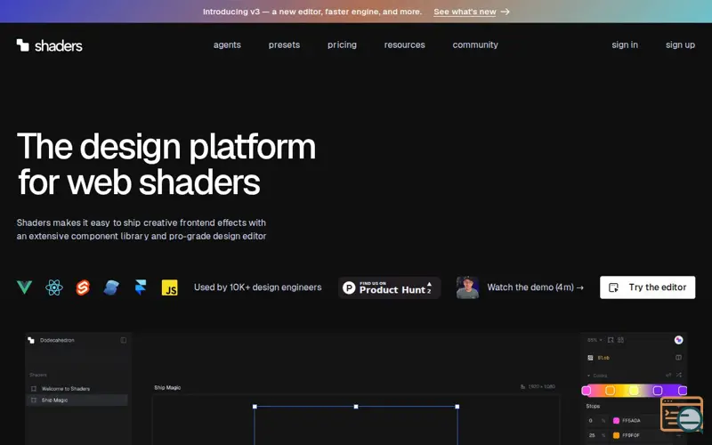 Screenshot of Shaders