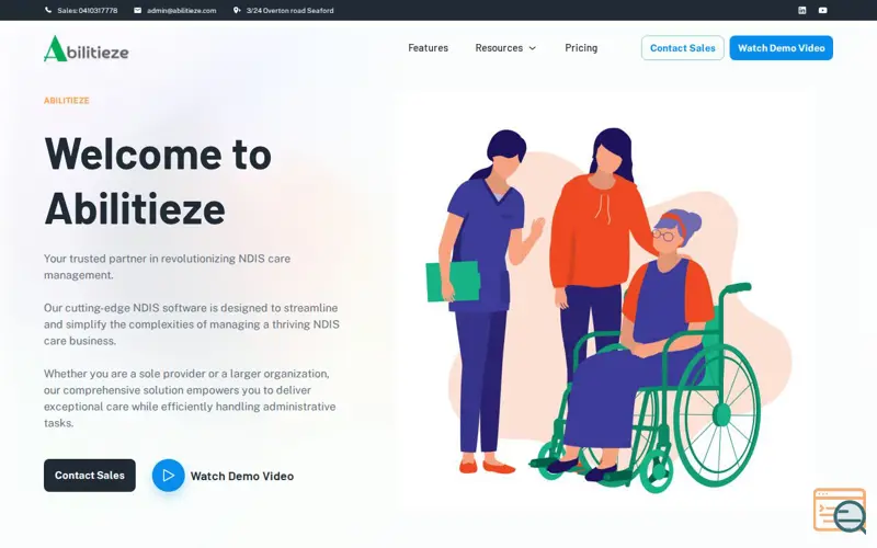 Screenshot of Abilitieze