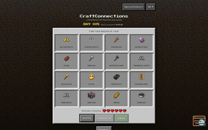 Screenshot of Minecraft Connections