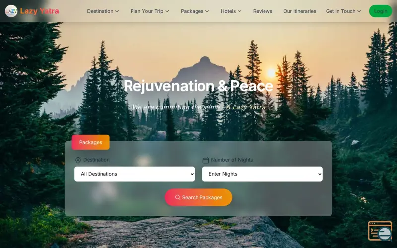 Screenshot of Lazy Yatra