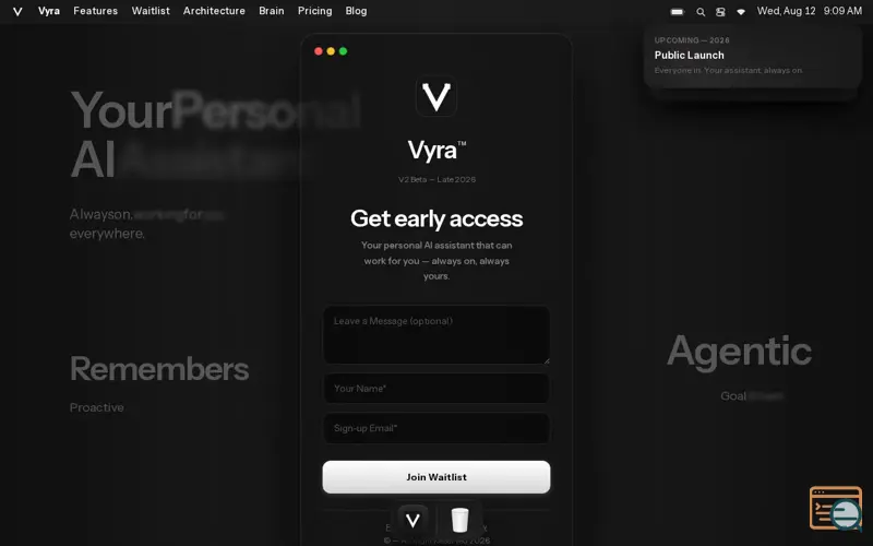 Screenshot of Vyra