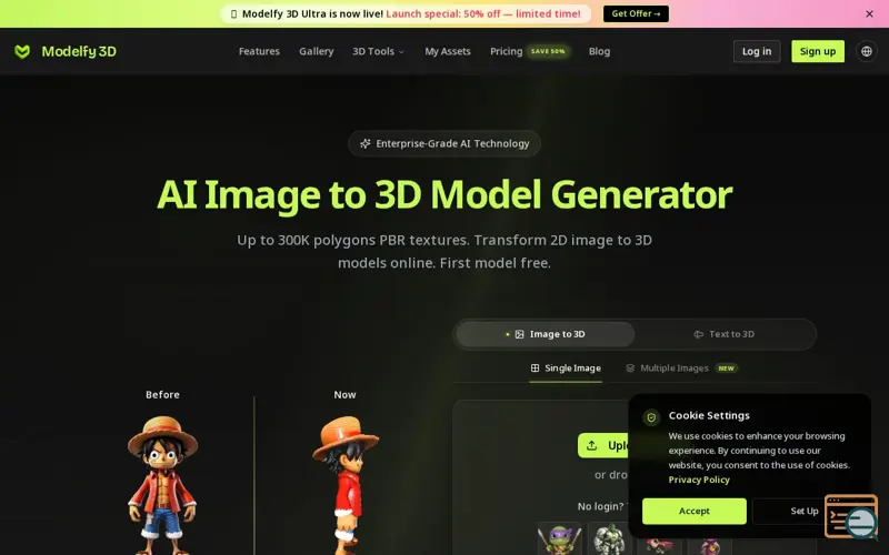 Screenshot of Modelfy 3D