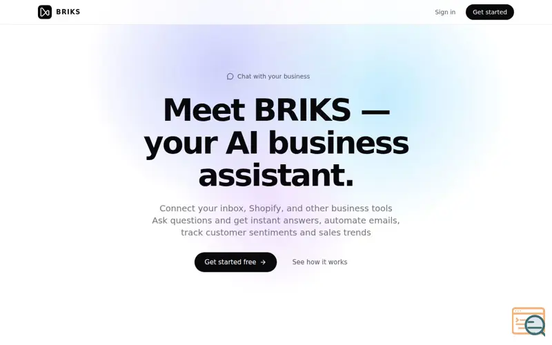Screenshot of BRIKS