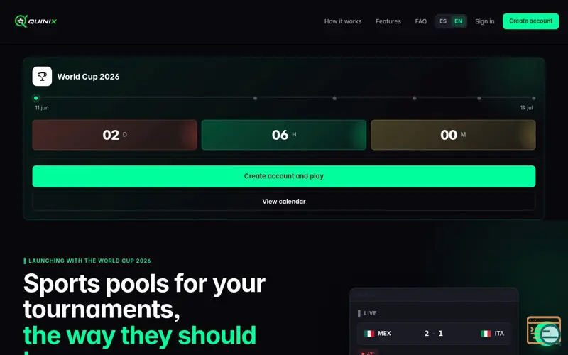 Screenshot of Quinix