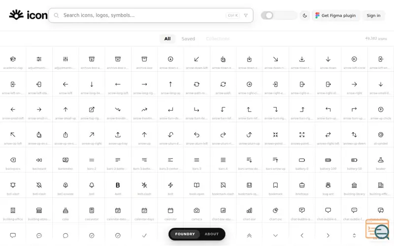 Screenshot of Icon Foundry