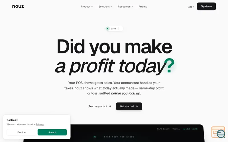 Screenshot of Nouz
