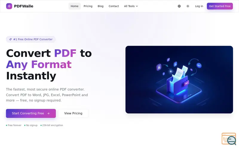 Screenshot of PDFWalle