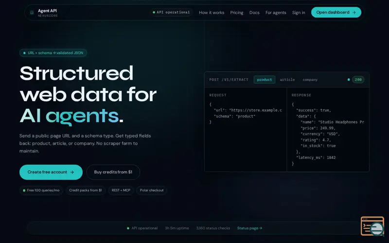 Screenshot of Agent API Gateway