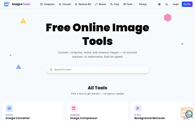 Screenshot of ImagesTools