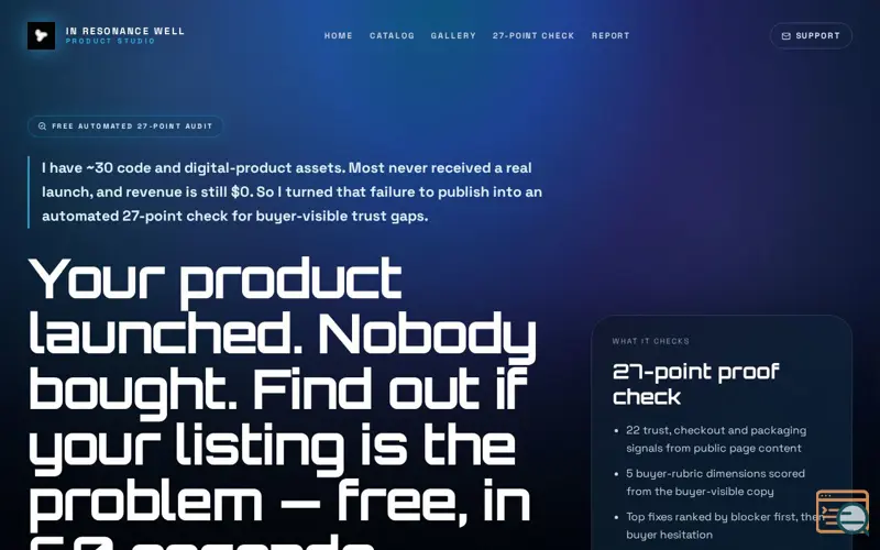 Screenshot of ProofScan