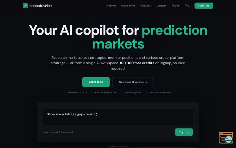Screenshot of Prediction Pilot
