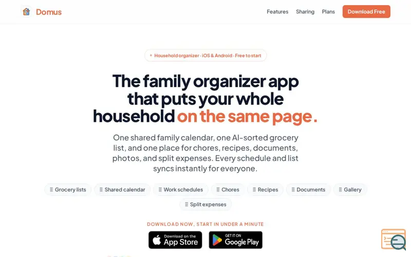 Screenshot of Domus 