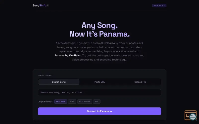 Screenshot of Songshift