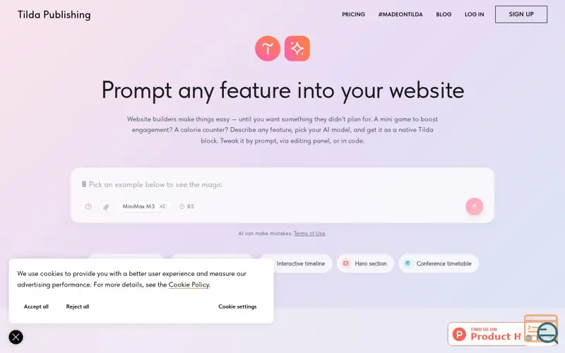 Screenshot of Vibe Block