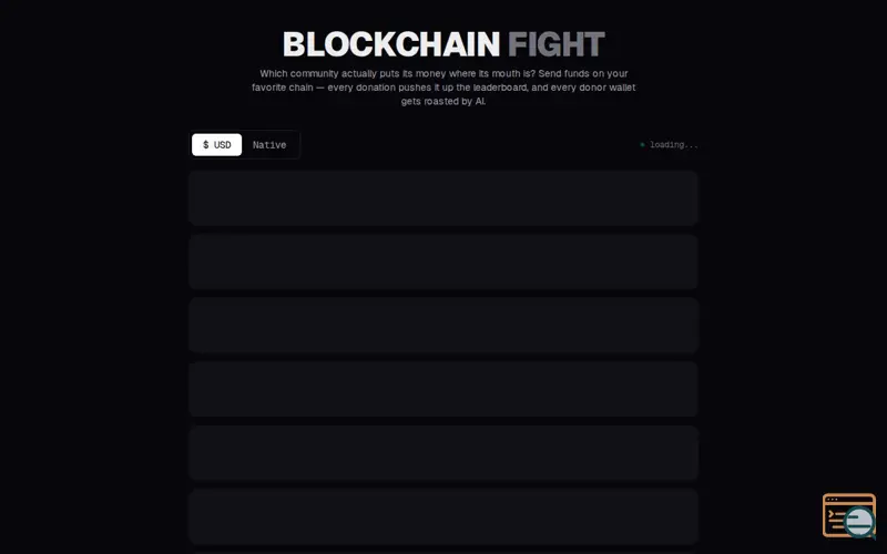 Screenshot of Blockchain Fight