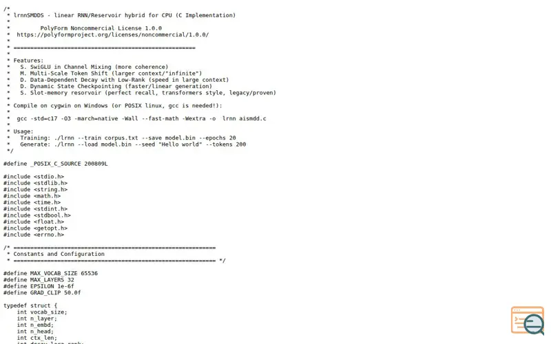 Screenshot of Raw