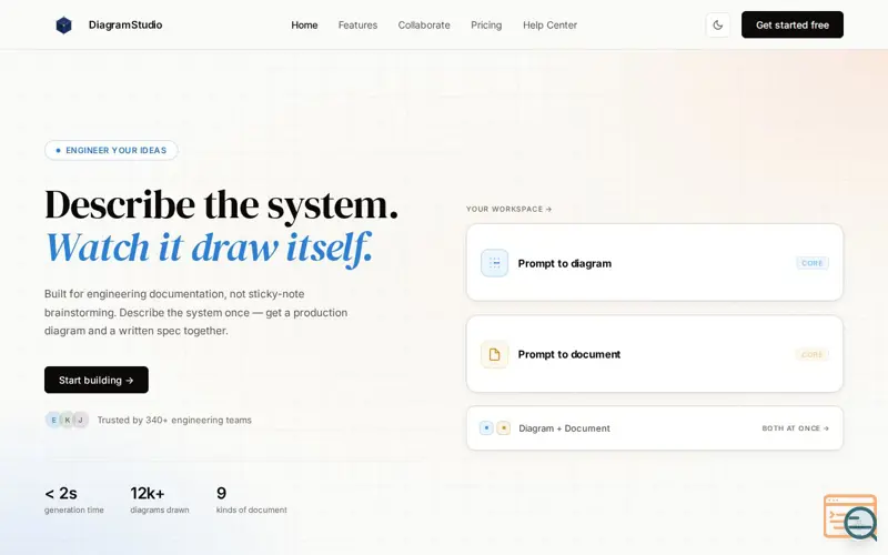 Screenshot of diagram-studio
