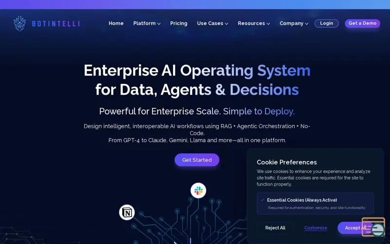 Screenshot of BotIntelli