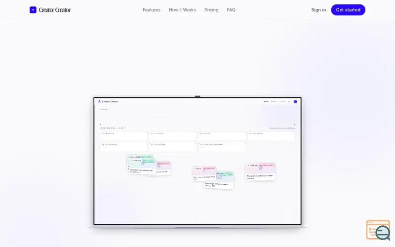 Screenshot of Creator Creator