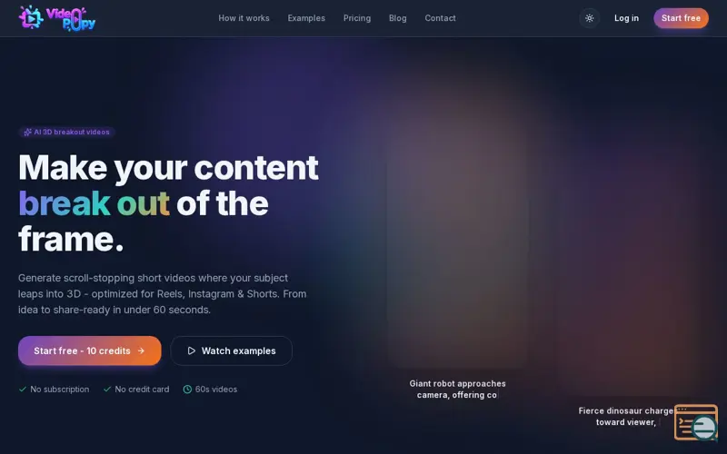 Screenshot of VideoPopy
