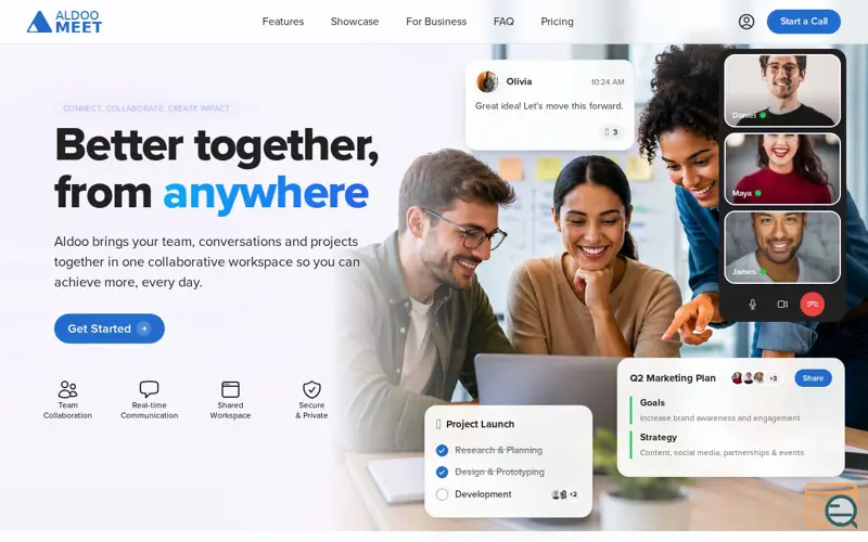 Screenshot of Aldoo Meet