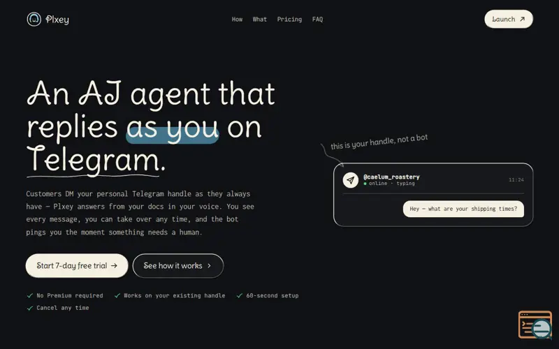 Screenshot of Plxey