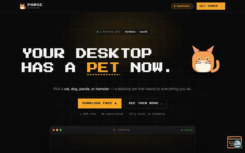 Screenshot of Pawse