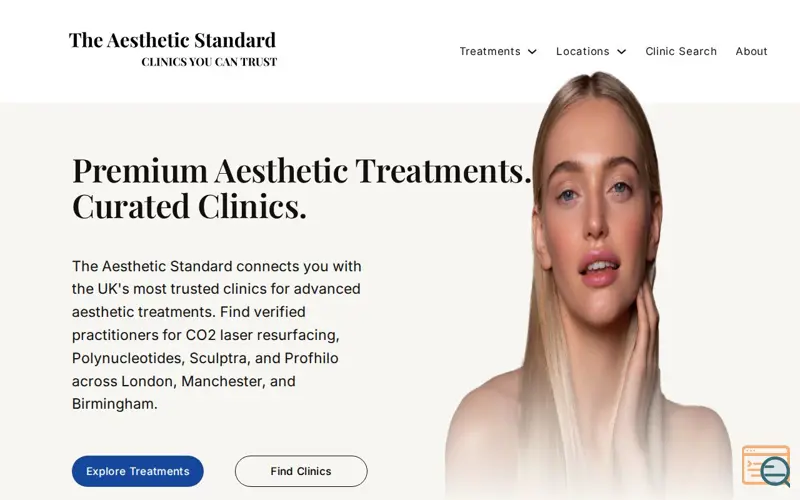 Screenshot of The Aesthetic Standard