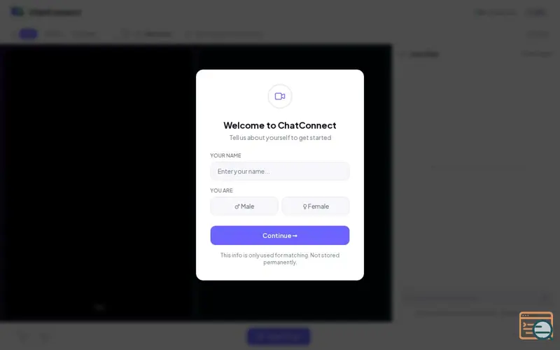 Screenshot of ChatConnect